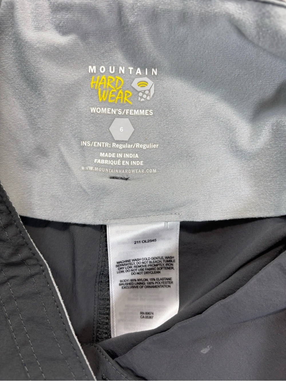 Mountain Hardwear Gray Women's Convertible Cargo Pants - Picture 9 of 11